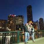 Mikee, His gf, n Me in downtown Melbourne