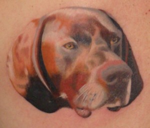 DSC04451pscrop my dads dog start of a back piece in PA