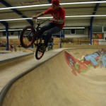 riding at the skatepark in Hamburg