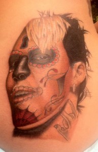 IMG_0672rs Another rendition of ME as Day of the Dead done in LA