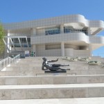 view of the getty art museum